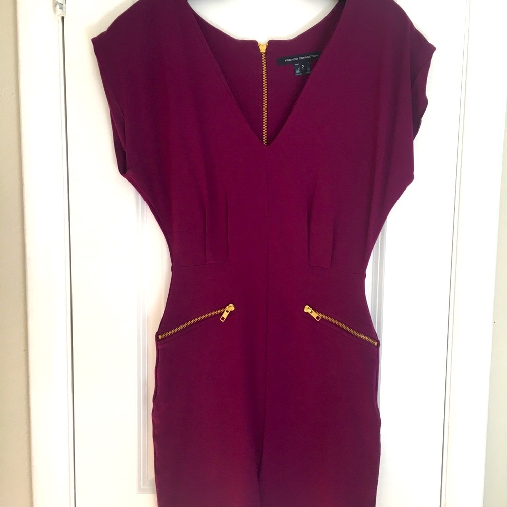 French Connection Fitted mini dress. Size 2